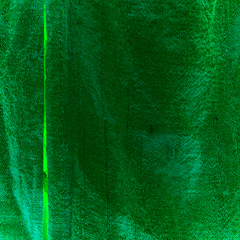 Tekstil. Grøn silke